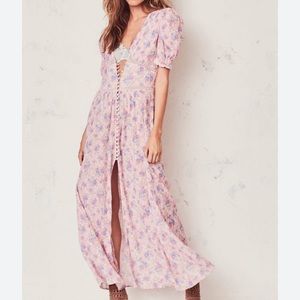 NWT 🤍 LoveShackFancy Stacy Duster in Pink Garden